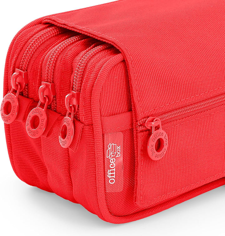 ColePack – Federmäppchen für die Schule, 3 Fächer, dreifaches Mäppchen mit erstklassigem Material, D