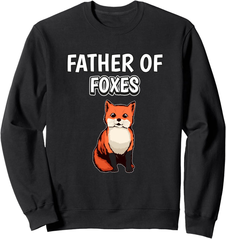 Herren Jungen Father Of Foxes Papa Vatertag Fuchs Sweatshirt