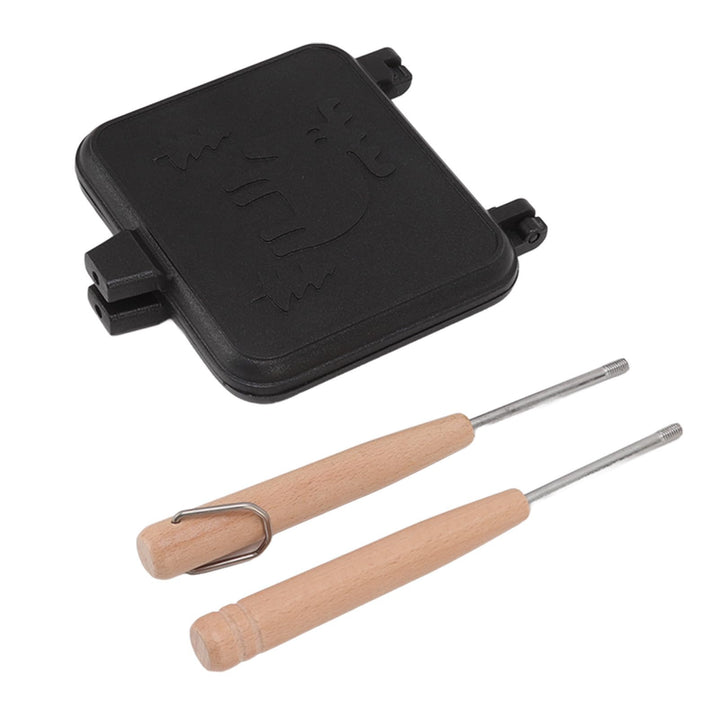 Doppelseitige Sandwich Bratpfanne mit Antihaftbeschichtung, Gegrillter Käse Sandwich Maker mit Hitze