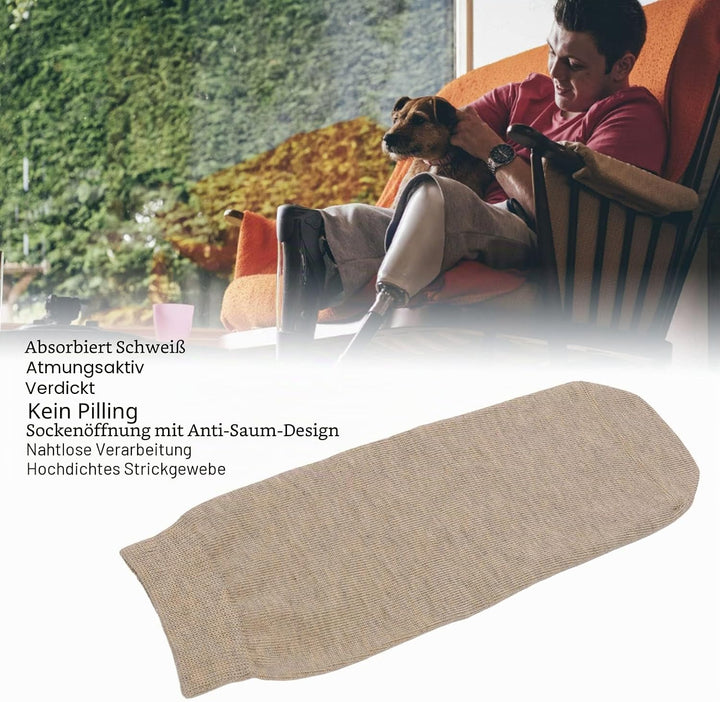 5 Stück Stumpfsocken Verdickte Amputierte Socken Atmungsaktive Baumwolle Prothetische Gliedmassensoc