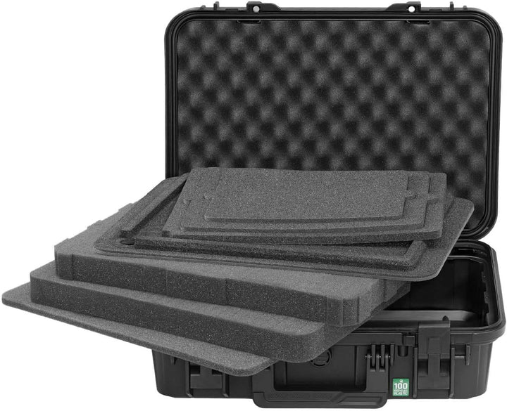 TOMcase Laptop Koffer 11-15 Zoll wasserdicht - ECO Schutzkoffer - Outdoor | Koffer für Notebook Tabl