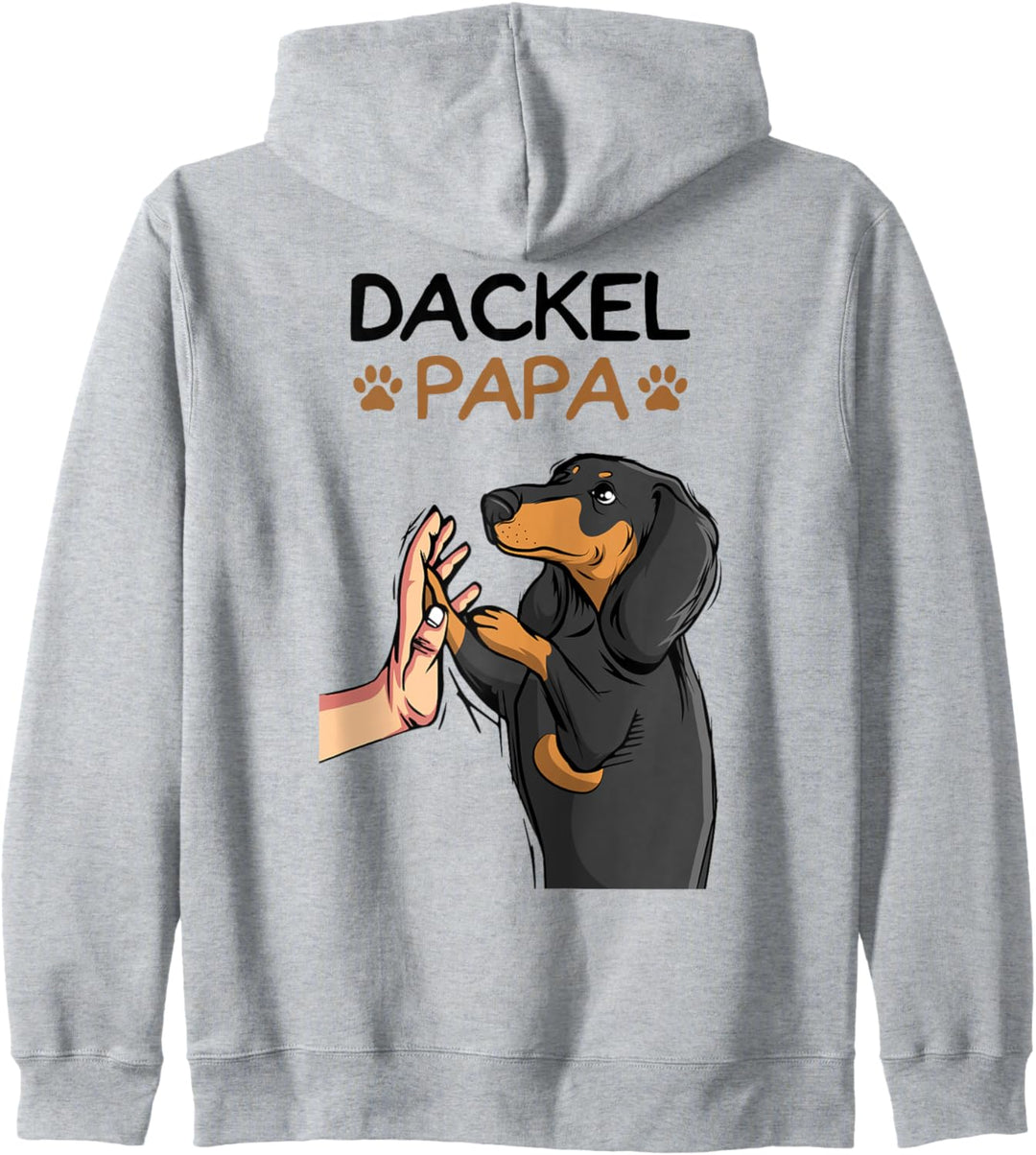 Dackel Papa Dachshund Hund Hundebesitzer Kapuzenjacke