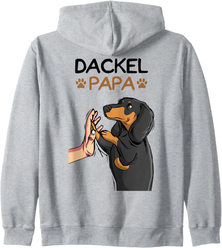 Dackel Papa Dachshund Hund Hundebesitzer Kapuzenjacke