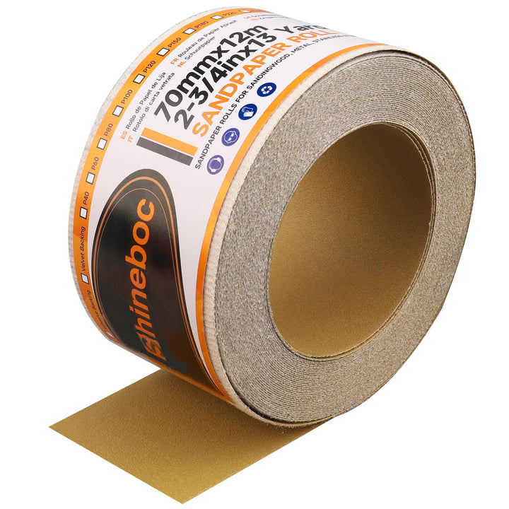 Körnung 150 Netz Schleifpapier Rolle Klett, 70 mm x 12 m, Kollokation mit 70mm Breites Handschleifer