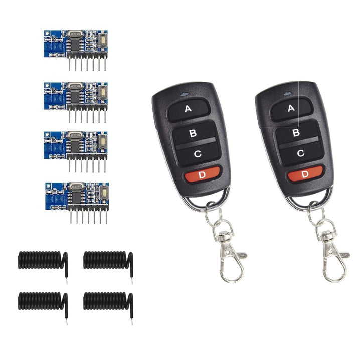 Wireless 433Mhz RF Modul RX480E-4C Empfänger Eingebauter Lerncode 1527 Dekodierung 4 Kanal Ausgang u