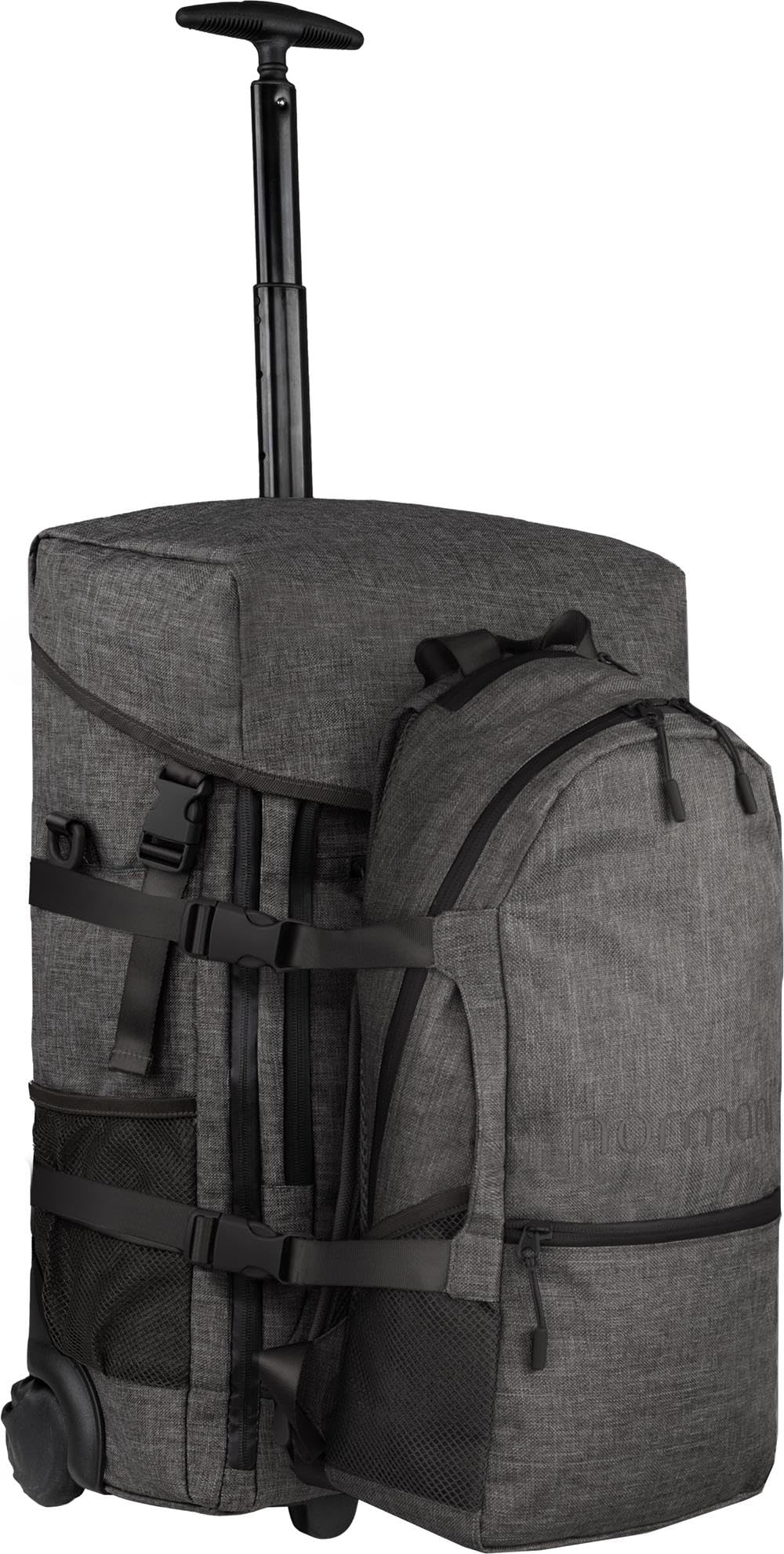 normani Reisetasche mit zusätzlichem Rucksack - Trolley und Rucksack in Einem - 37 L Reisetrolley +