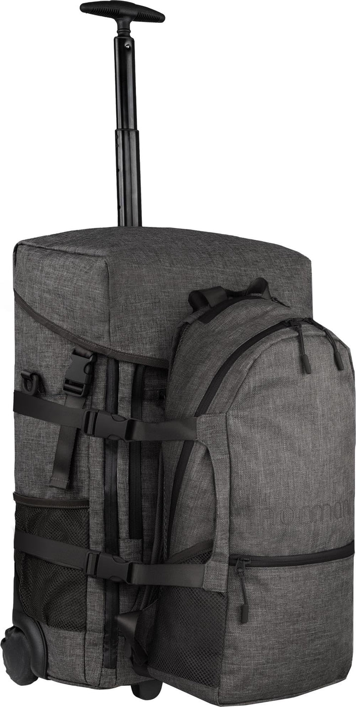 normani Reisetasche mit zusätzlichem Rucksack - Trolley und Rucksack in Einem - 37 L Reisetrolley +