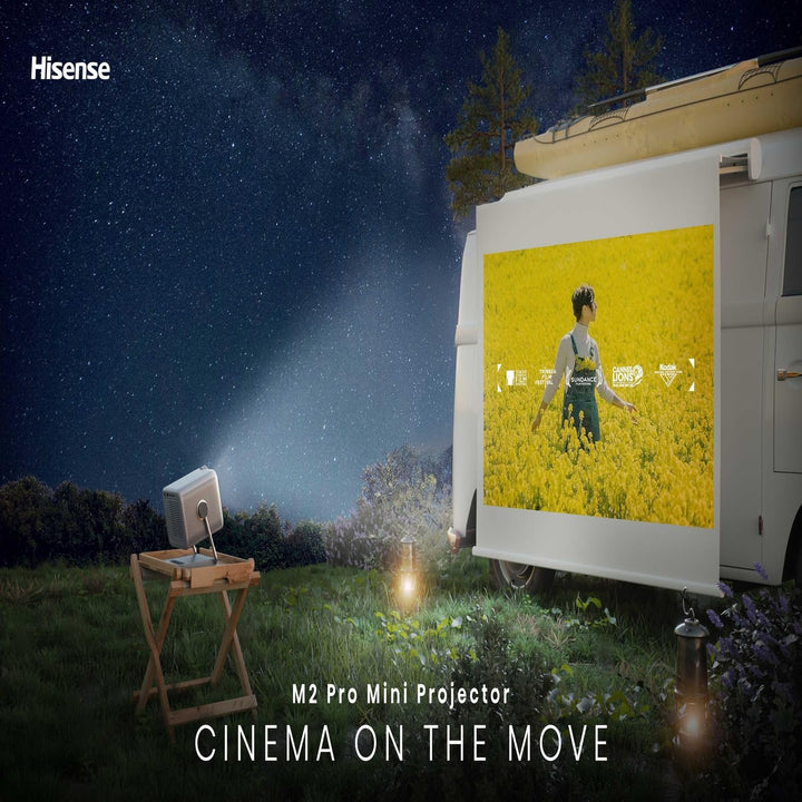 Hisense Laser Mini Projector M2 Pro, 65”-200" Projektionsgrösse,4K,Optischer Zoom 1.0-1.3:1,Reiner D