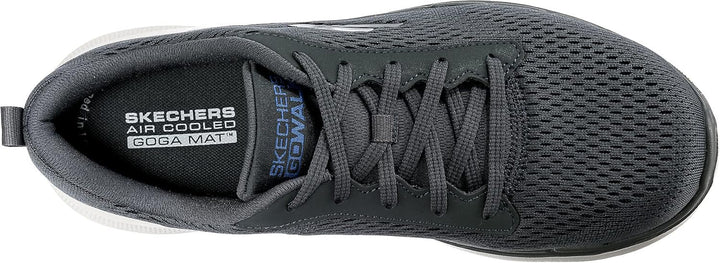 Skechers Herren Sneakers 44 EU Charcoal Textile Synthetic, 44 EU Charcoal Textile Synthetic