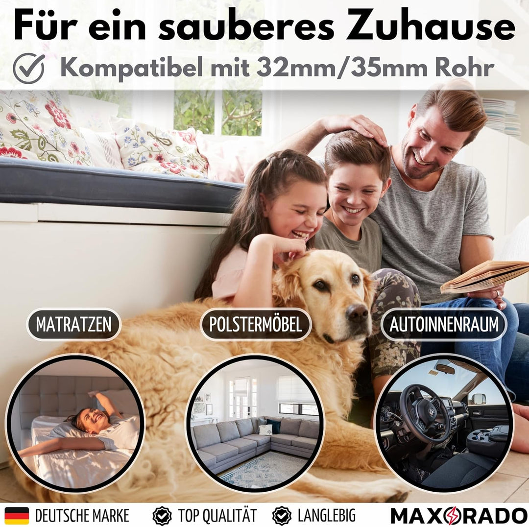 Mini Turbobürste für Tierhaare Fusseln Staubsauger 32mm 35mm Tierhaardüse Polsterdüse Tierhaar Bürst