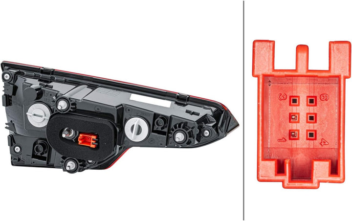 HELLA 2SA 012 249-081 Heckleuchte - Glühlampe - innerer Teil - rechts - für u.a. Audi A4 (8W2, 8WC,