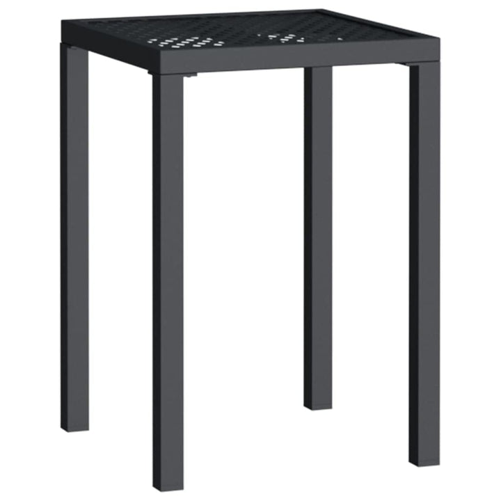 vidaXL Gartentisch Anthrazit 50x50x72 cm Stahl 50 x 50 x 72 cm, 50 x 50 x 72 cm