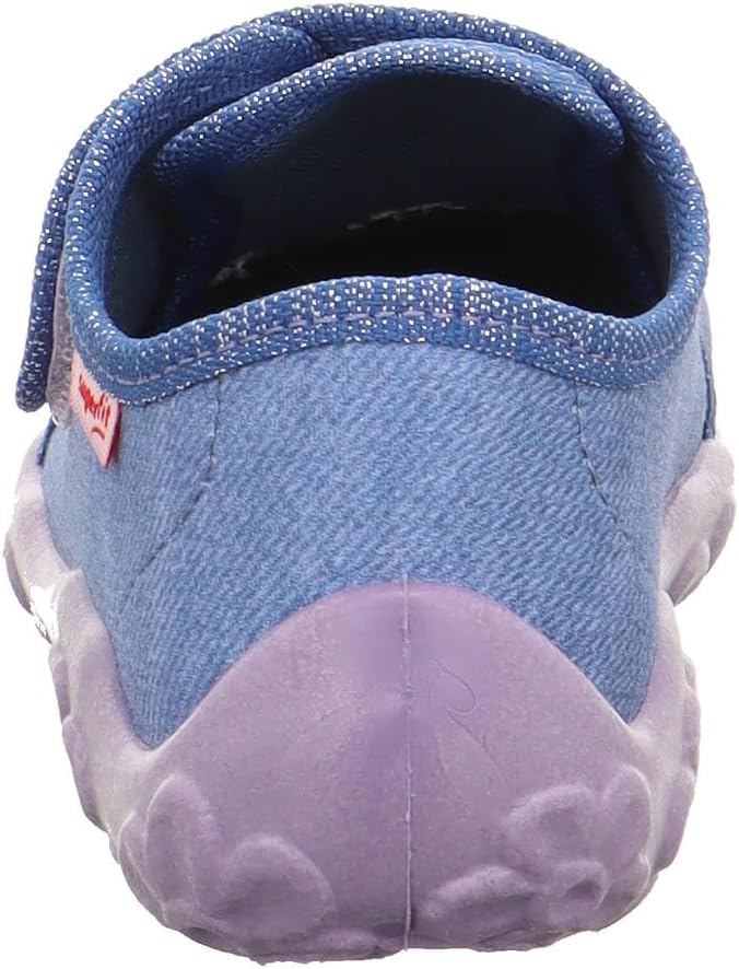 Superfit Mädchen Bonny Hausschuhe 34 EU Blau 8050, 34 EU Blau 8050