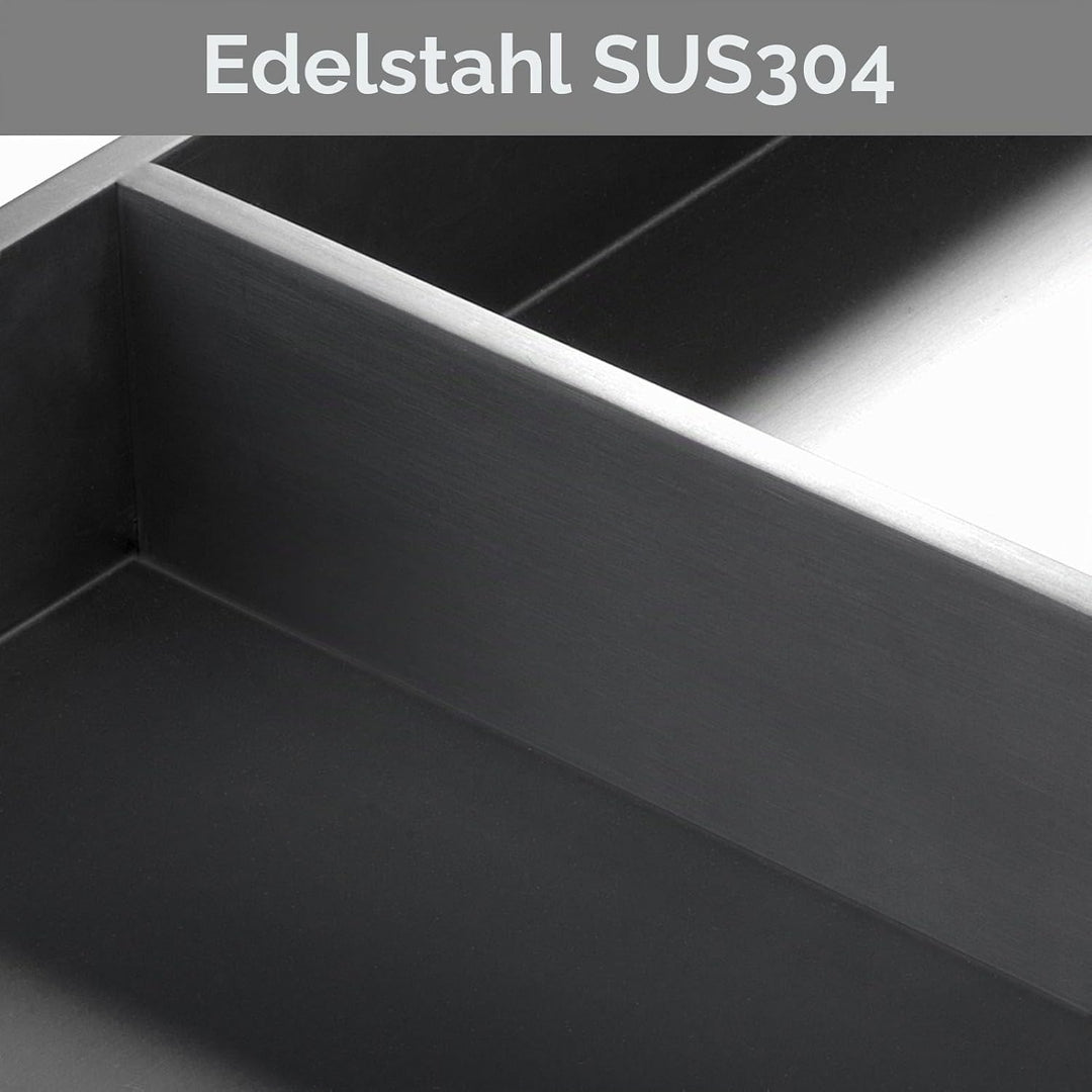 Wandnische Dusche,Wandnische Dusche Edelstahl,Wandnische Lagerung mit einem Regal,Duschnische 30 * 6