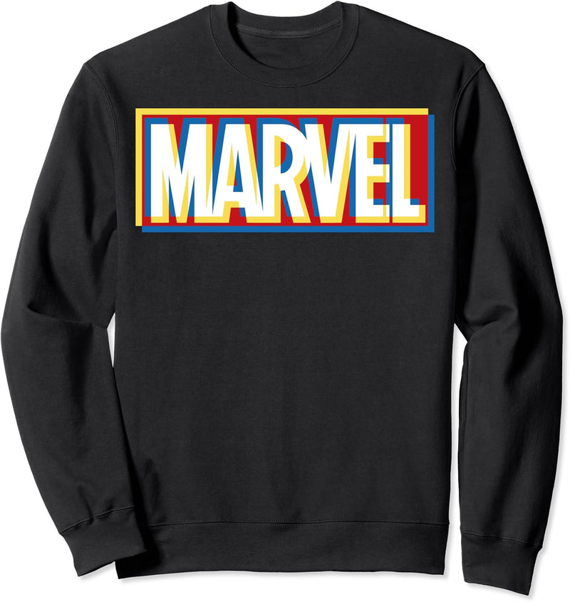 Marvel Offset Logo Stack Sweatshirt