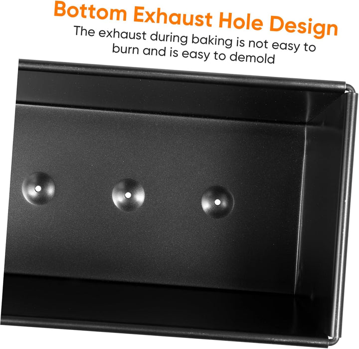 Hemoton Laibpfanne mit Deckel Stahlbrot Backform Kuchen Toast Antihaft-Toastbox zum Backen von Brot