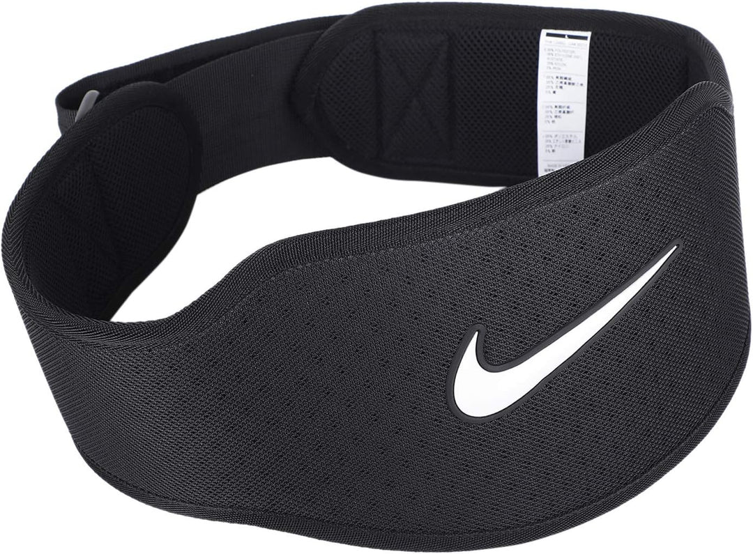Nike Strength Trainingsgürtel, 3,0 M Schwarz/Schwarz/Weiss, M Schwarz/Schwarz/Weiss