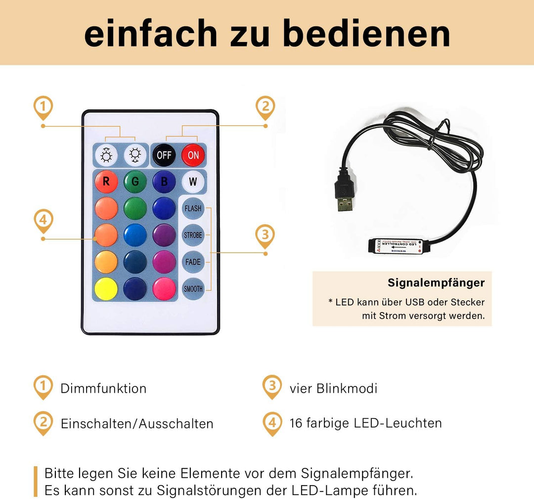 SONNI TV-Schrank Modern 120cm, Lowboard Hochglanz Schwarz mit 16 Farben LED-Beleuchtung, 2 Schublade