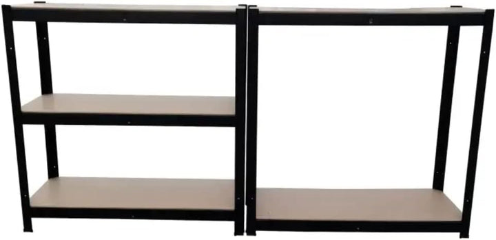Herzberg HG-8027BLK: Aufbewahrungsregal, beschichtet, gross, Schwarz
