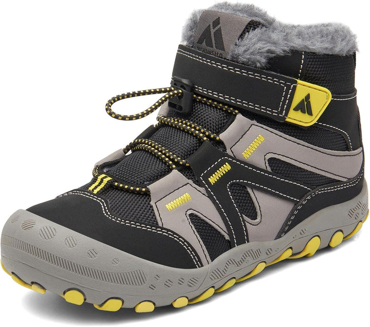 Mishansha Kinder Winterschuhe Warm Gefüttert Winterstiefel Jungen Mädchen Schneestiefel Outdoor ruts