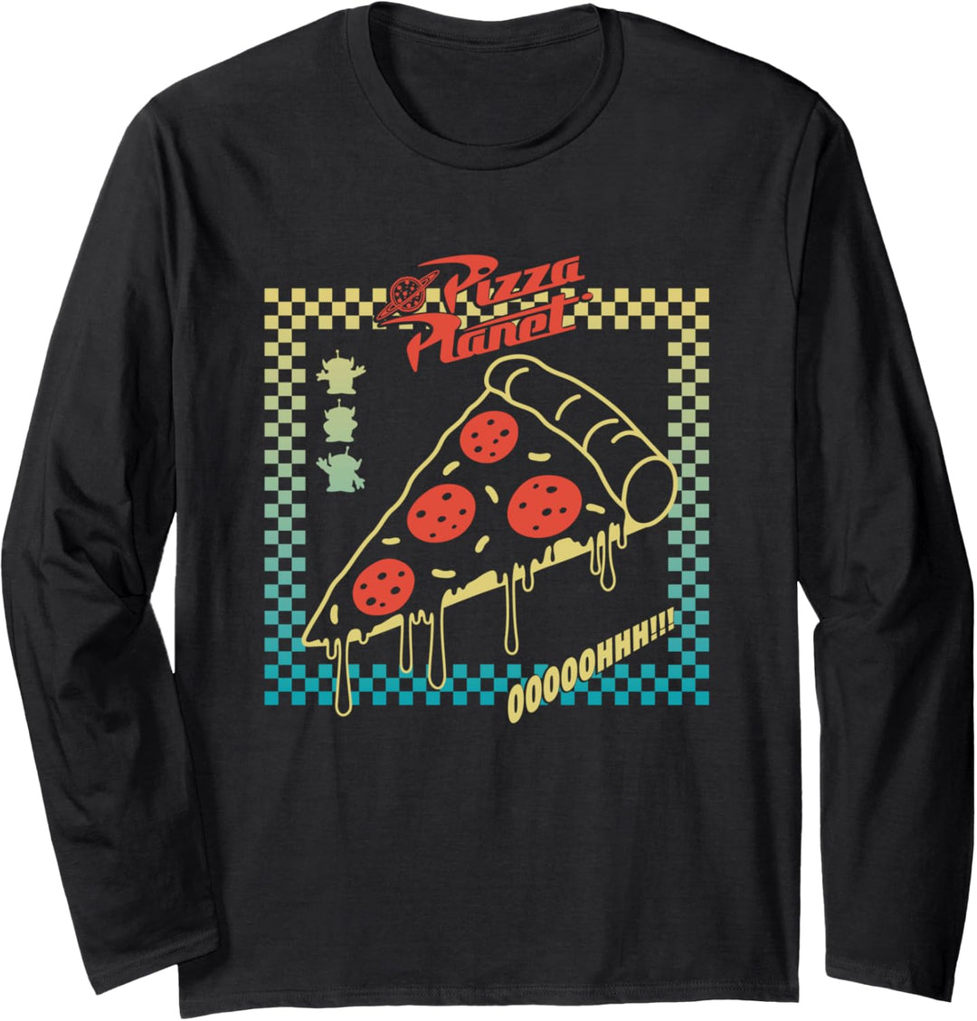 Toy Story Pizza Planet Aliens Gradient 80s Langarmshirt