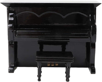 Mini Piano Miniatur Holz Klavier Modell mit kleinen Hocker Musikinstrument Modell musikalische Gesch