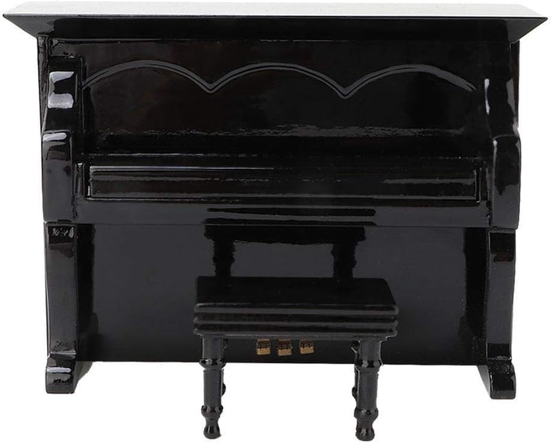 Mini Piano Miniatur Holz Klavier Modell mit kleinen Hocker Musikinstrument Modell musikalische Gesch