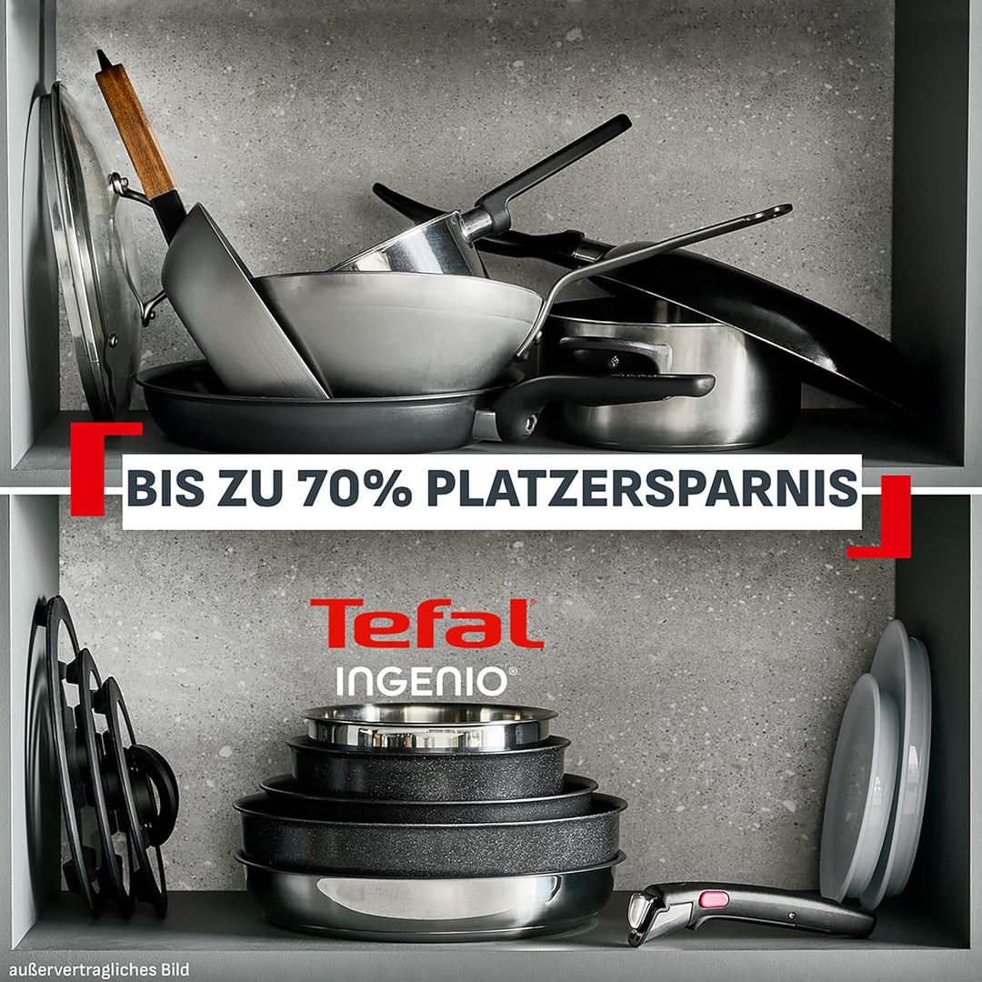 Tefal Ingenio Explore On 13-tlg. Kochgeschirr-Set, keramische Fusion Core Antihaftversiegelung, plat