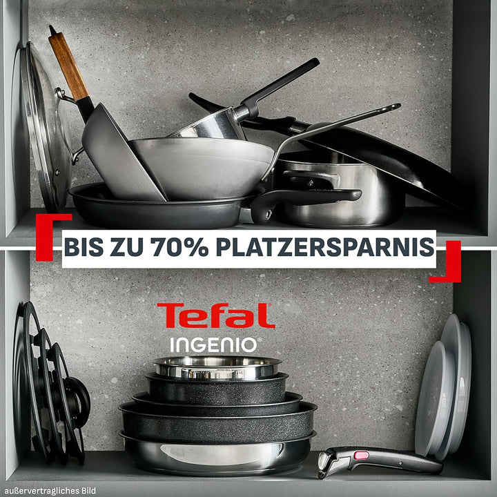 Tefal Ingenio Explore On 13-tlg. Kochgeschirr-Set, keramische Fusion Core Antihaftversiegelung, plat