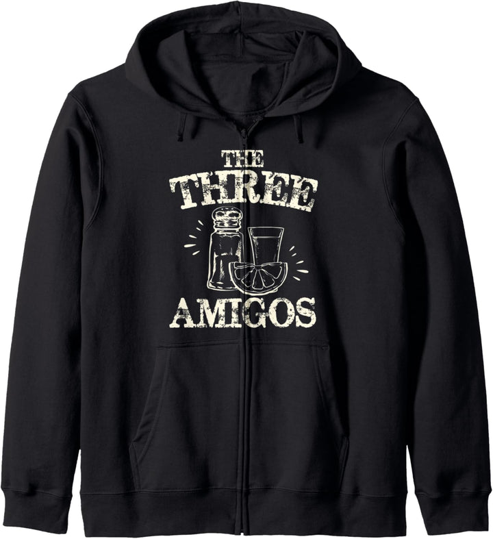 The Three Amigos Tequila Salt Lime Cinco De Mayo Drinking Kapuzenjacke