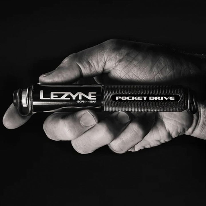 Lezyne Unisex – Erwachsene CNC Pocket Drive Minipumpe 14 cm Schwarz