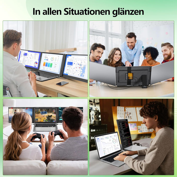 Laptop Bildschirm Erweiterung, 15.6 Inch FHD IPS Laptop Monitor Erweiterung, Laptop Screen Extender