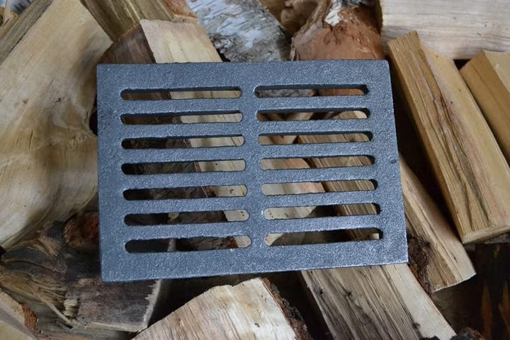 SEZAM 21 x 15 cm Gussrost Ofenrost Ascherost Kaminrost passend Kaminofen Tafelrost Rost Ofengitter K