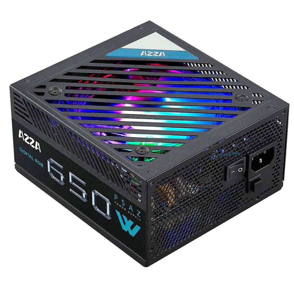 Azza ARGB 650W PC-Netzteil, schwarz, 2X PCIe AD-Z650 (Digital RGB)