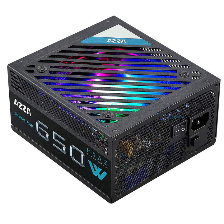 Azza ARGB 650W PC-Netzteil, schwarz, 2X PCIe AD-Z650 (Digital RGB)