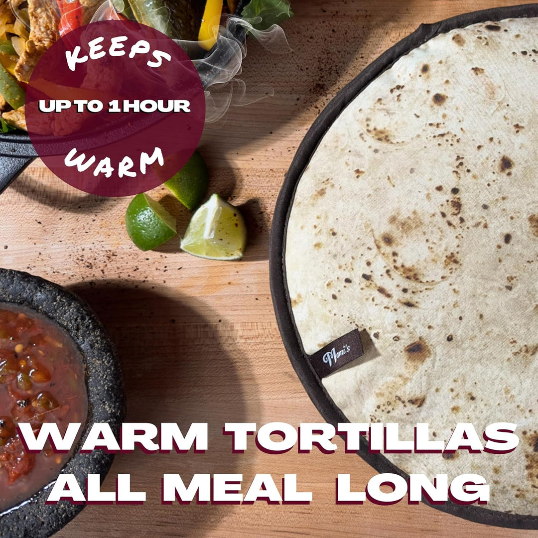 Mami's 30.5 cm Tortilla-Wärmer,Original-Mehlschildkröten-Design,Premium-Qualität,thermisch isoliert,