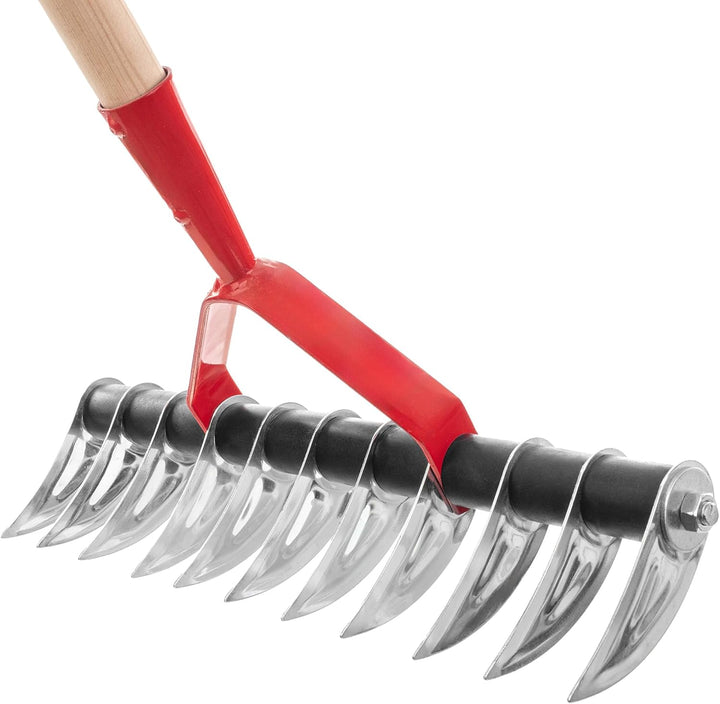 KADAX Rasenlüfter, manueller Vertikutierer für Garten, Rasen, Moos, Gartenzubehör aus Metall, Schnei