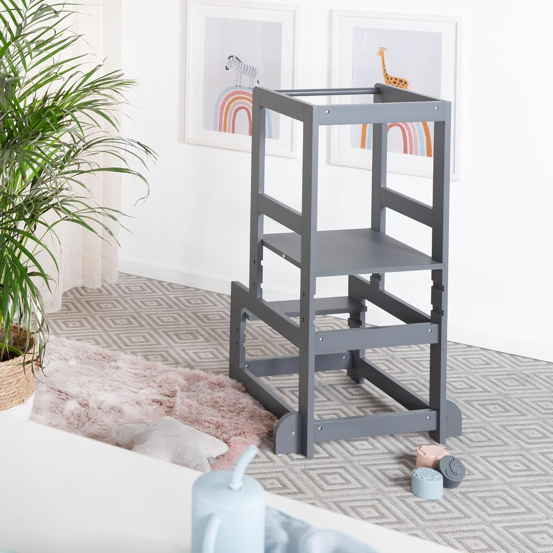 roba Lernturm nach Montessori - Sicherer Tritthocker für Kinder - Ideal als Küchenhelfer - Bis 80 kg
