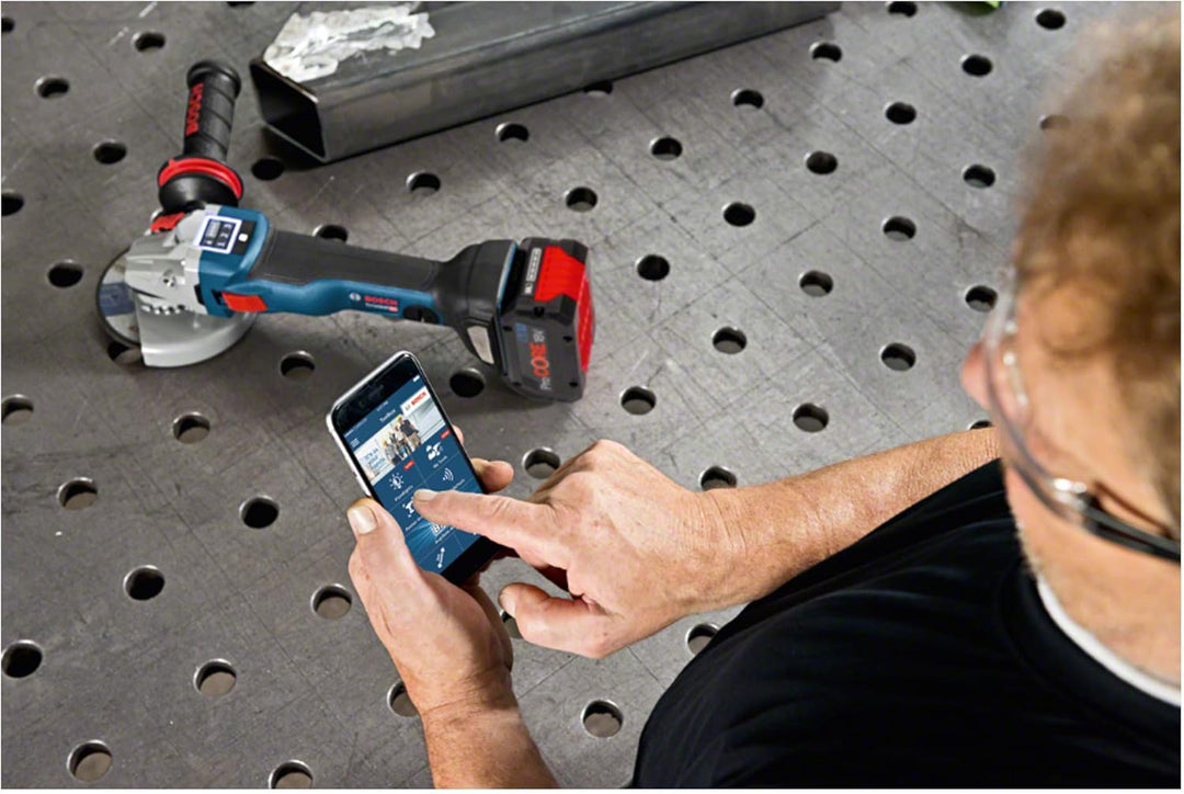 Bosch Professional 18V System Akku Winkelschleifer GWS 18V-10 SC (Leerlaufdrehzahl: 4.500 - 9.000 mi