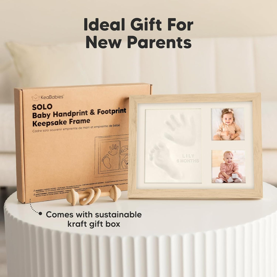 Baby Handabdruck und Fussabdruck Set - Gipsabdruck Baby Hand und Fuss für Neugeborene - Handabdruck