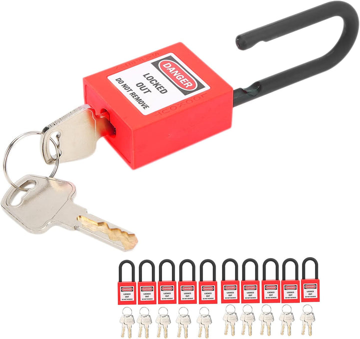 Lockout Vorhängeschloss, 10 Metall Lockout Tagout Schlösser mit 20 Schlüssel Sicherheits Vorhängesch