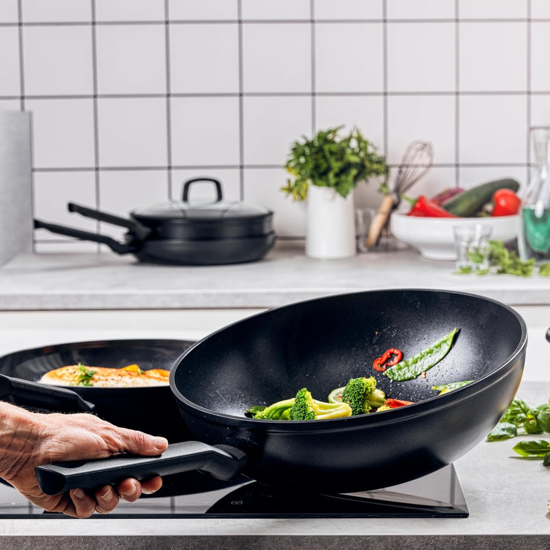 BK Easy Ceramic Keramischer Antihaft-Wok, 30 cm/5 Liter, PFAS-frei, für alle Herdarten einschliessli