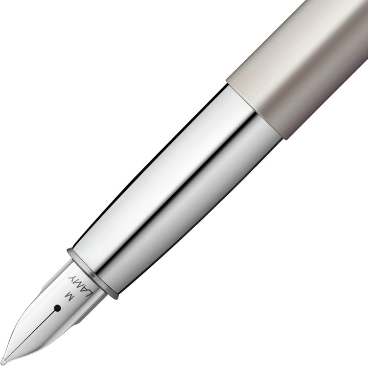 Lamy 1235462 ideos Füllhalter 70 - hochwertiger Füller aus Messinggehäuse mit Palladium-Veredelung m