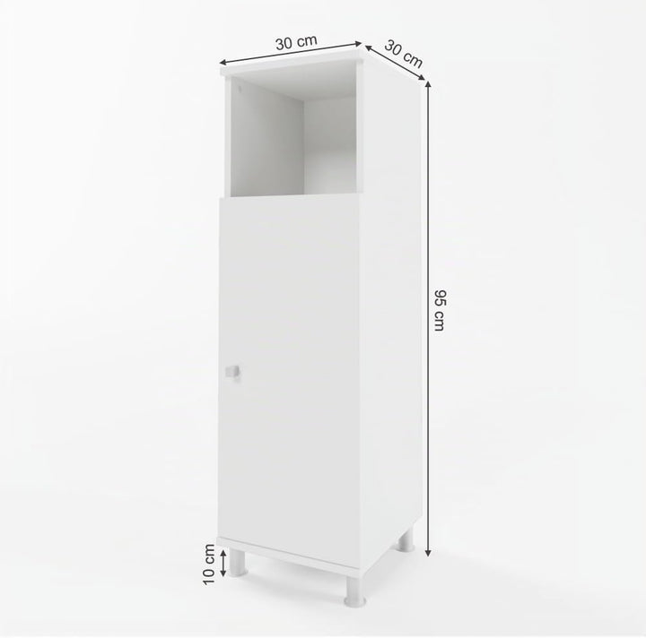 Vicco Midischrank Fynn, Weiss, 30 x 95 cm Weiss 95 x 30 cm, Weiss 95 x 30 cm