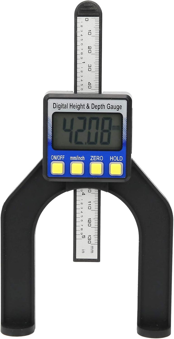 VBESTLIFE Digitales elektronisches Höhenmessgerät, Mini-Höhenmessgerät, Tiefenmessgerät, 080 mm, gro