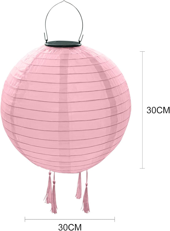 Solar Lampions Aussen Wetterfest，Himmel 3 Stücke Solar LED Laterne Wasserdicht Nylon Hängende Garten