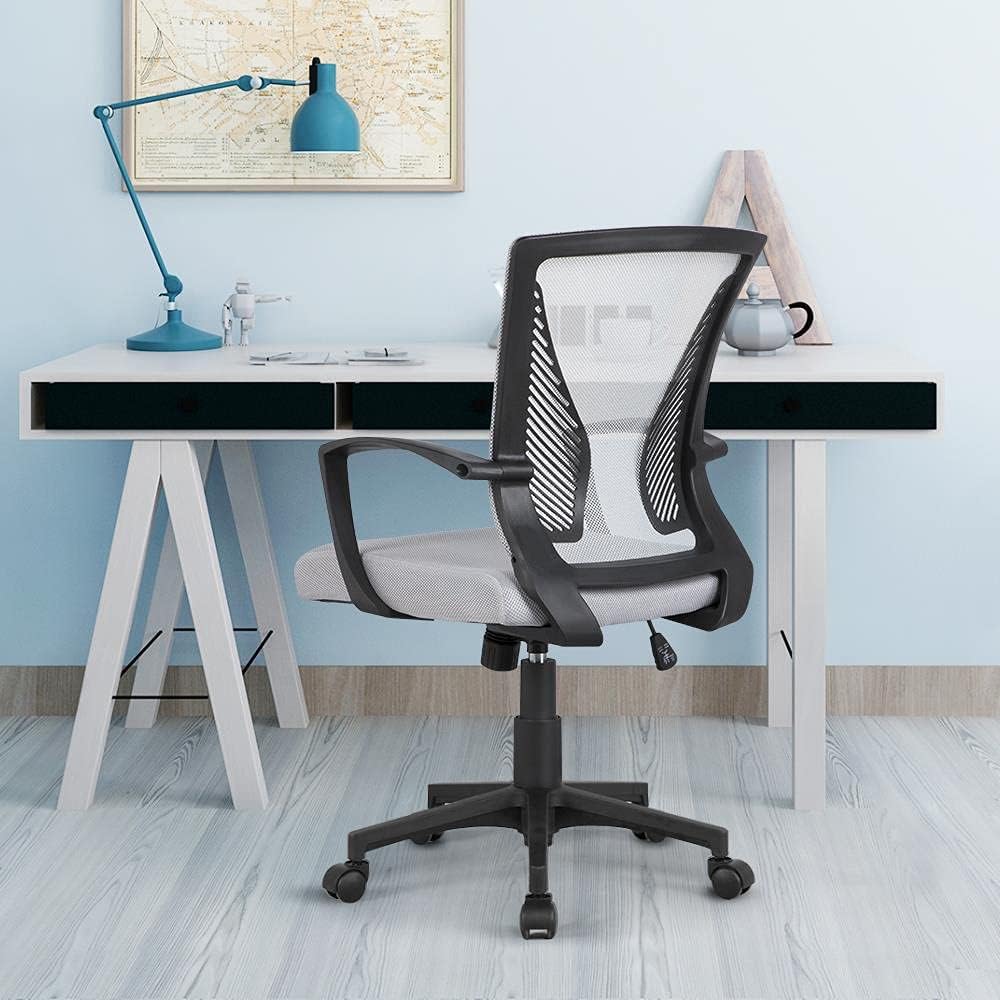 Yaheetech Bürostuhl Schreibtischstuhl Drehstuhl mit Netzrücken Chefsessel Office Stuhl höhenverstell