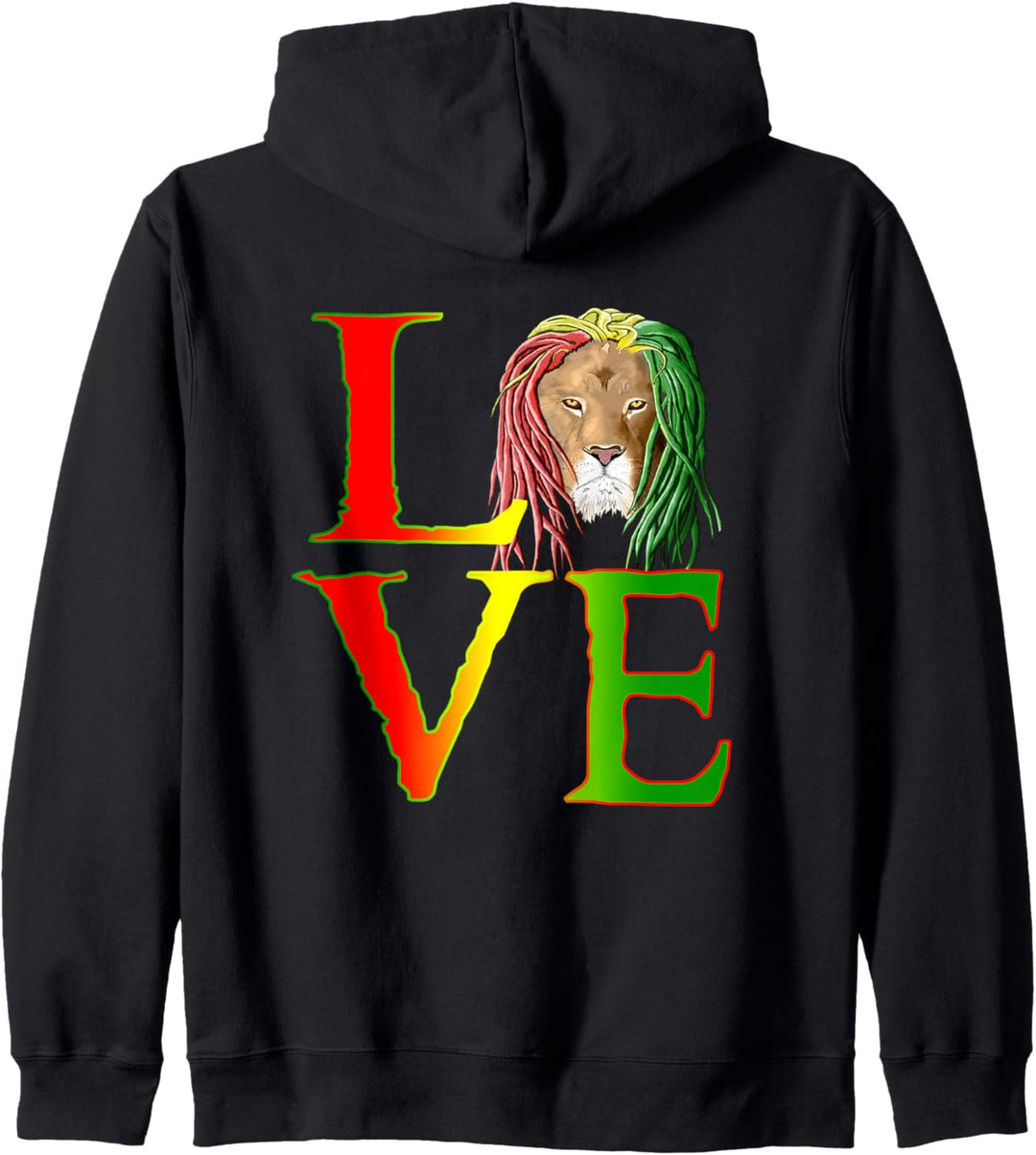 Jamaica One Love Reggae Karibik Rasta Rastafari Löwe Kapuzenjacke
