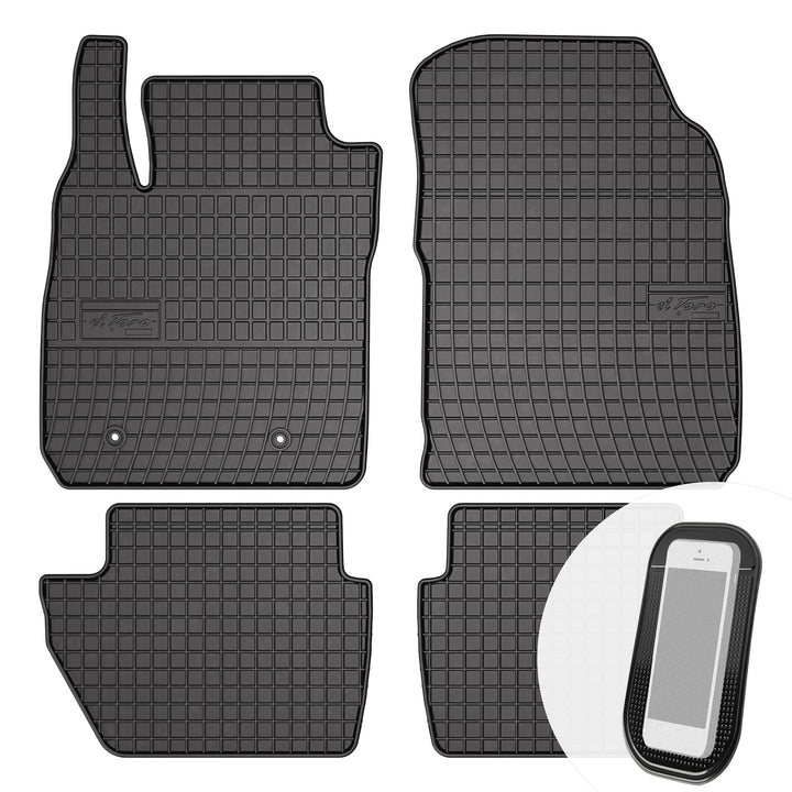 Gummimatten Auto Fussmatten Gummi Automatten Passgenau 4-teilig Set - passend für Ford EcoSport Face