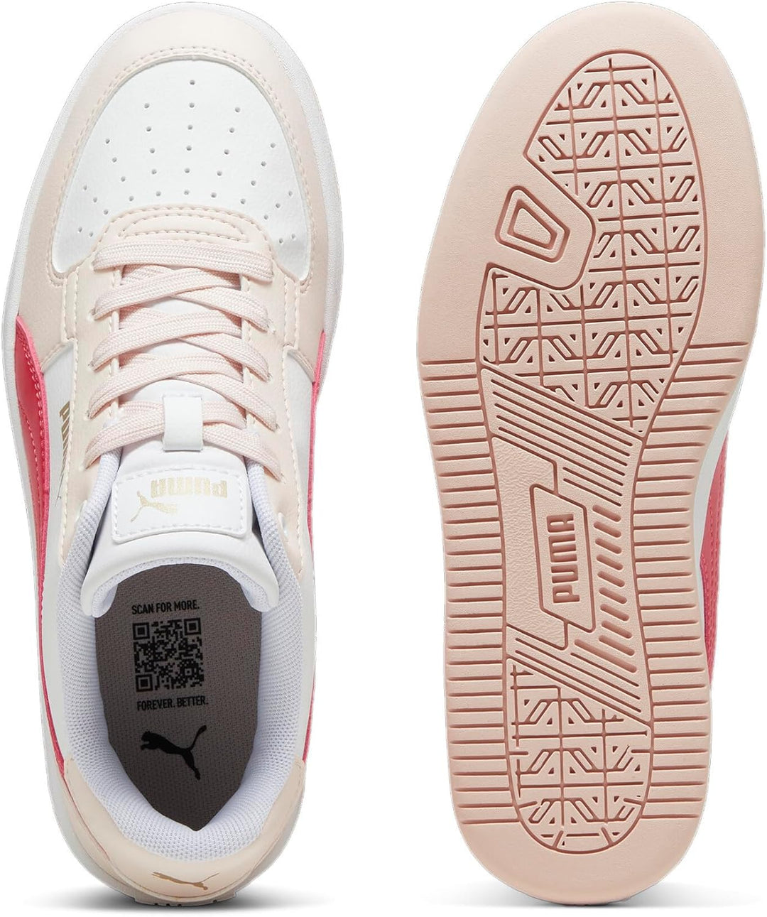 PUMA Herren Caven 2.0 Sneaker, 37 EU Island Pink Tart Cherry Puma White